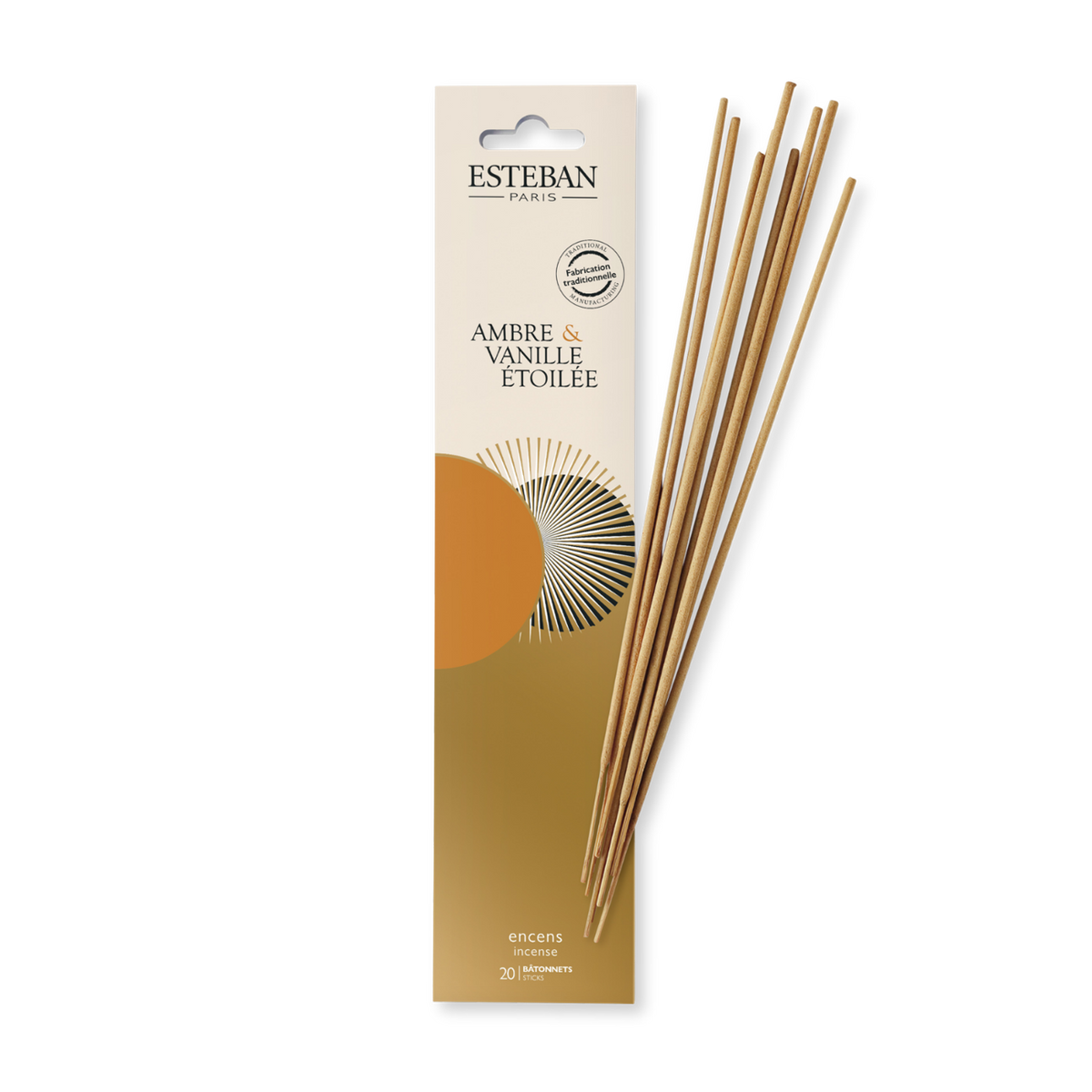 Incenso Indianano – Ambra und Vaniglia Stellata – 20 Bastoncini