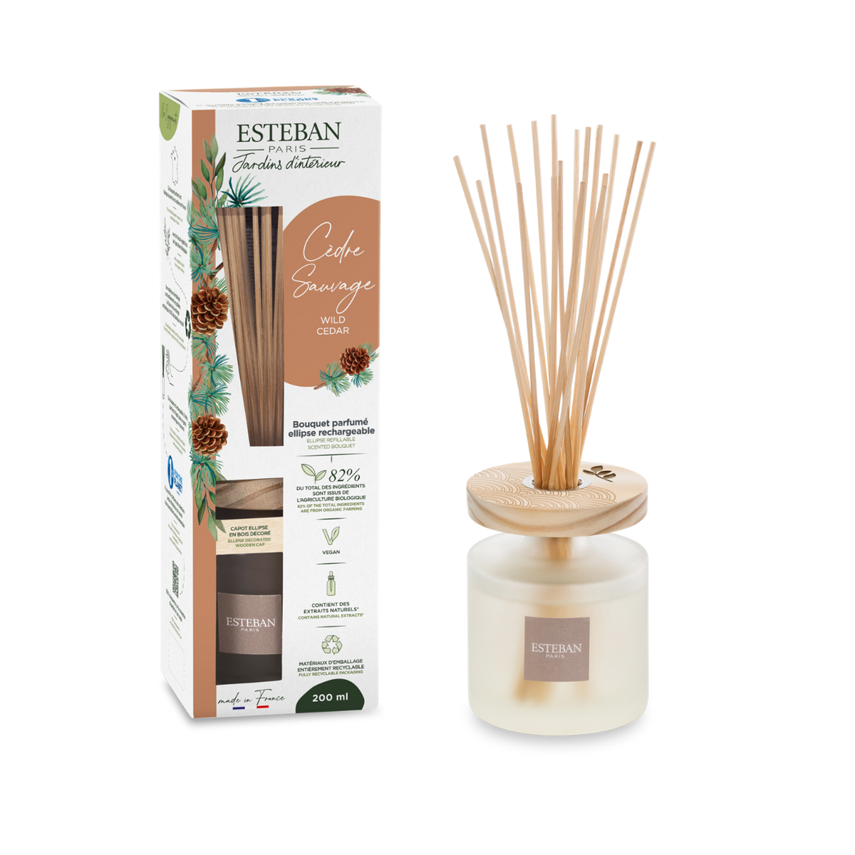 Ellipse Duftstrauß – Wilde Zeder – nachfüllbar – 200 ml