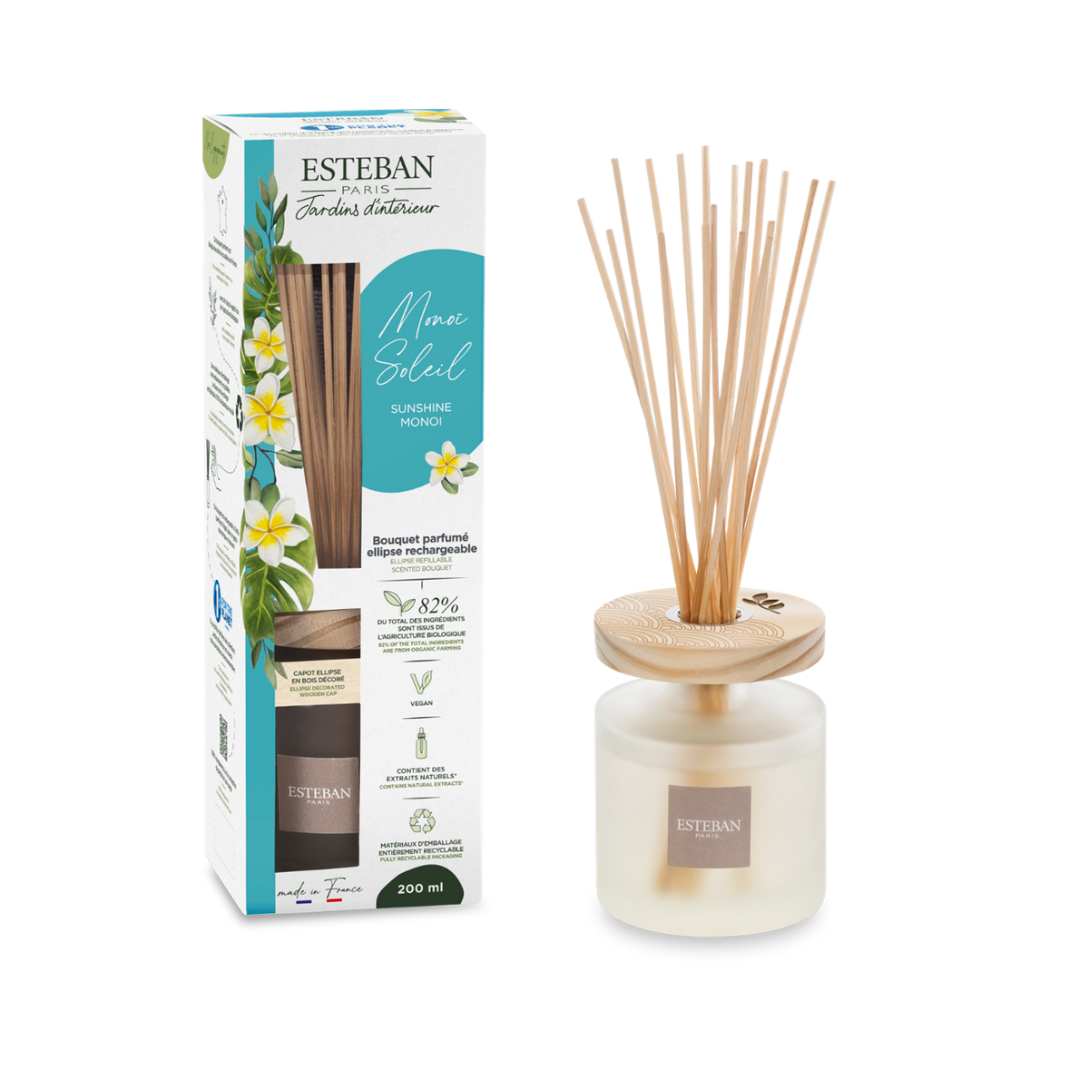 Ellipse Duftstrauß – Monoi Sonne – nachfüllbar – 200 ml