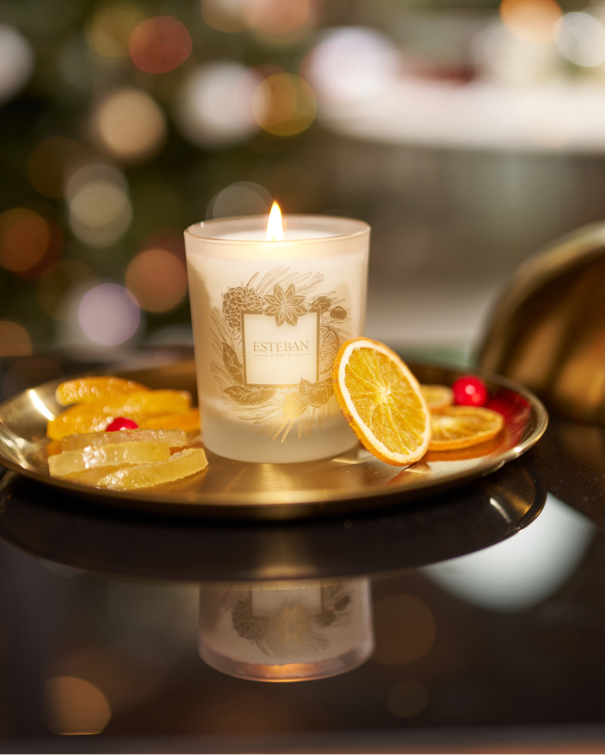 Candela-Parfum Naturale – Limone und Frutta Candita – Edizione Limitata di Natale – Ricaricabile – 180 g