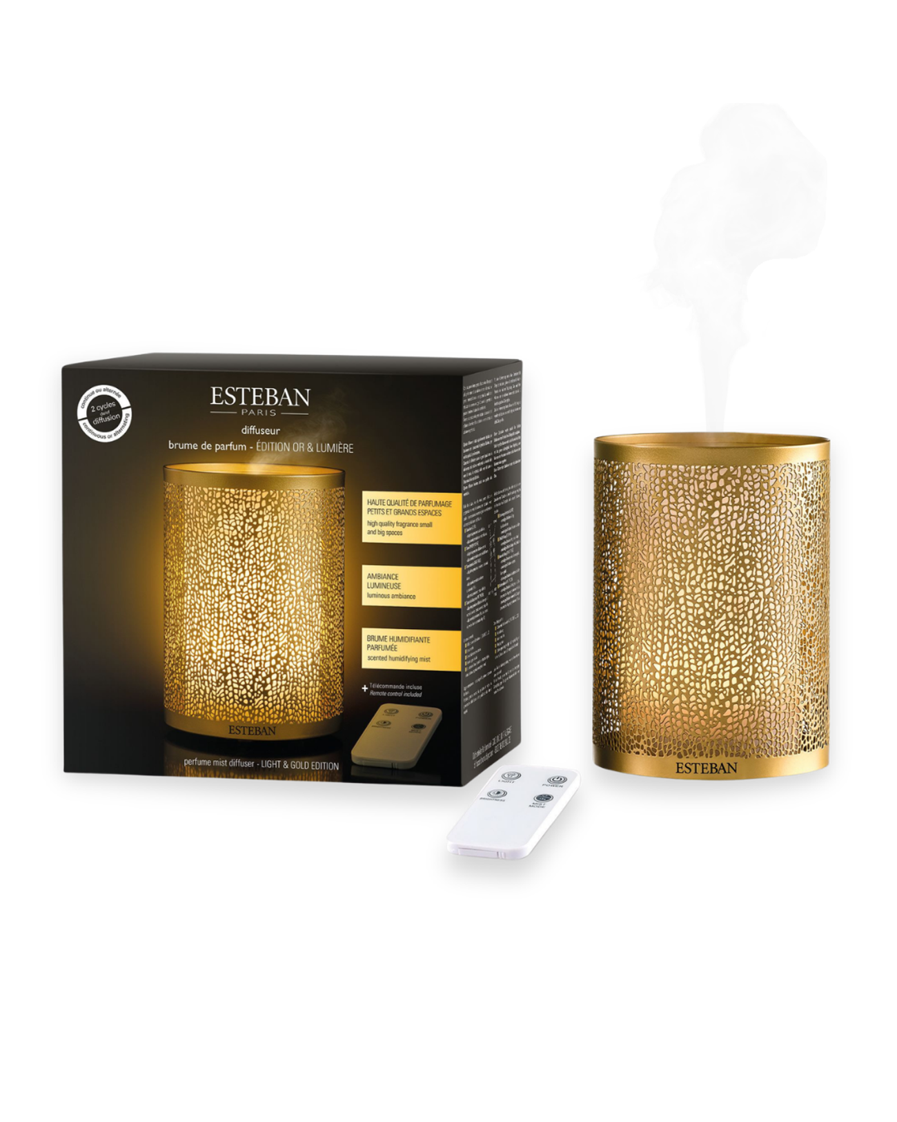 Duftnebel-Diffusor – Gold & Light Edition