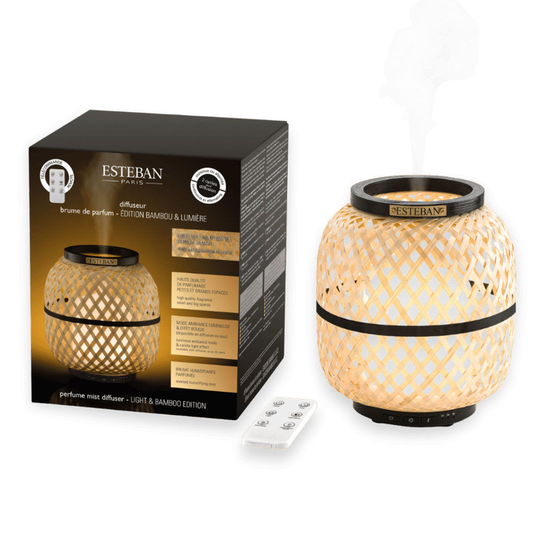 Duftnebel-Diffusor – Bambus & Licht Edition