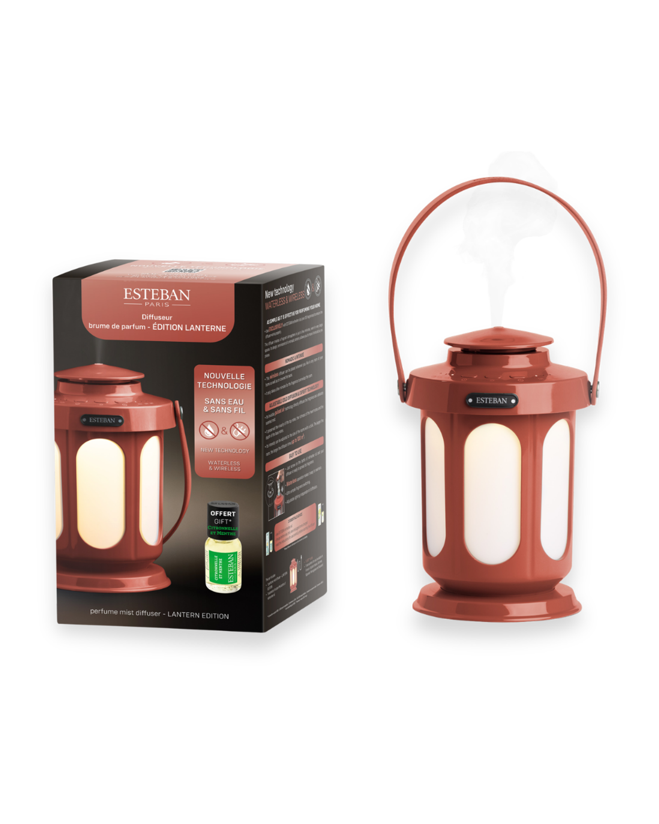 Duftnebel-Diffusor – Laternen-Edition – Terrakotta