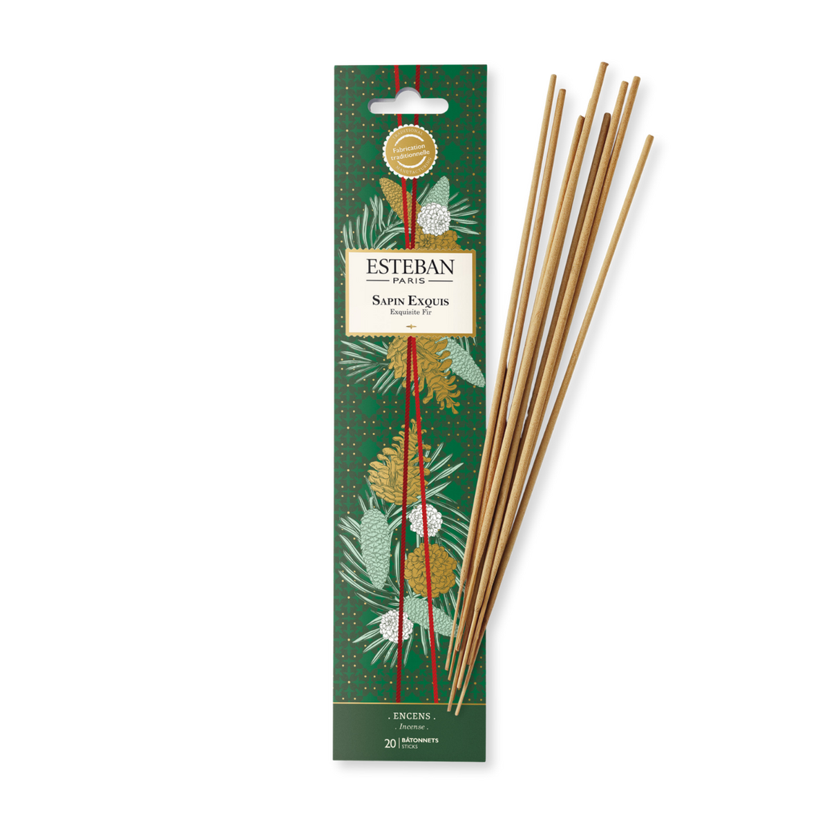Incenso indiano - Abete squisito - Edizione natalizia limitata - 20 bastoncini