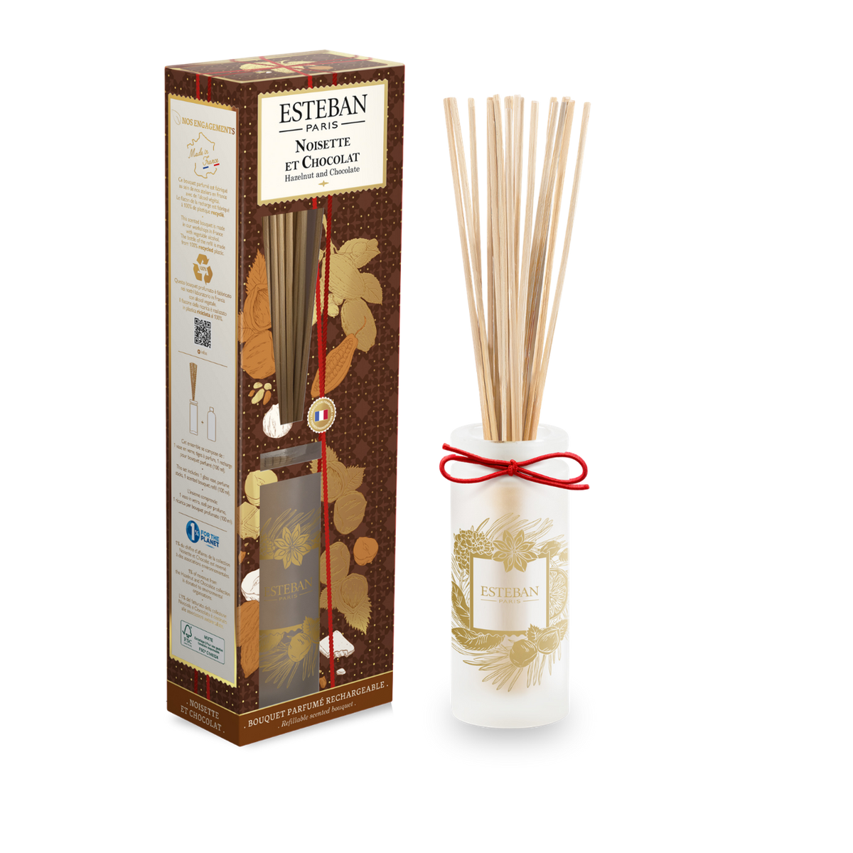 Bouquet profumato - Nocciola e cioccolato - Edizione limitata di Natale - Ricaricabile - 100 ml