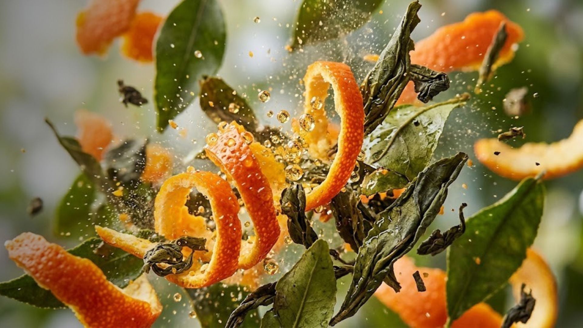 Orange et Thé vert