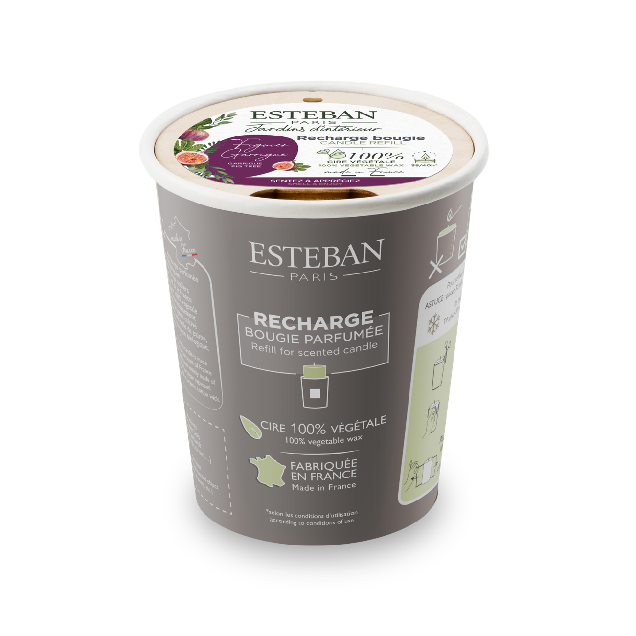 Duftkerzen-Nachfüllpackung – Feigenbaum Garrigue – 180 g