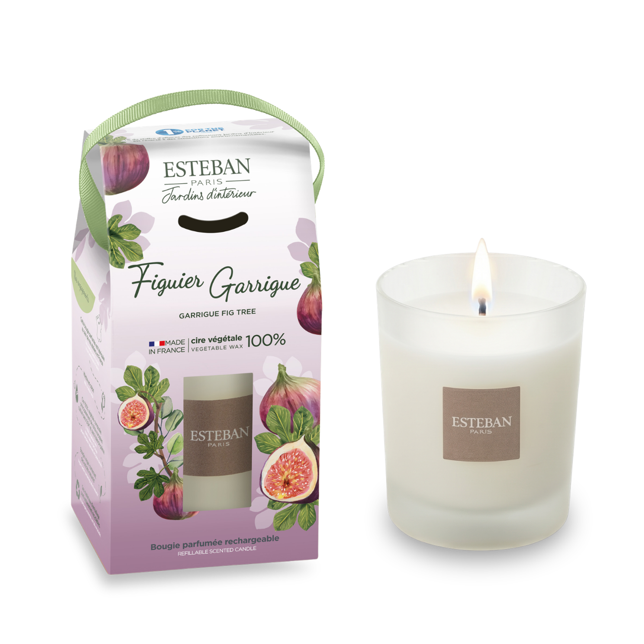 Duftkerze „Feigenbaum Garrigue“ – nachfüllbar – 180 g
