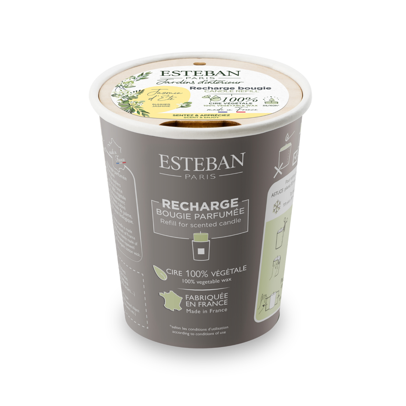 Nachfüllpackung für Duftkerze – Sommerjasmin – 180 g