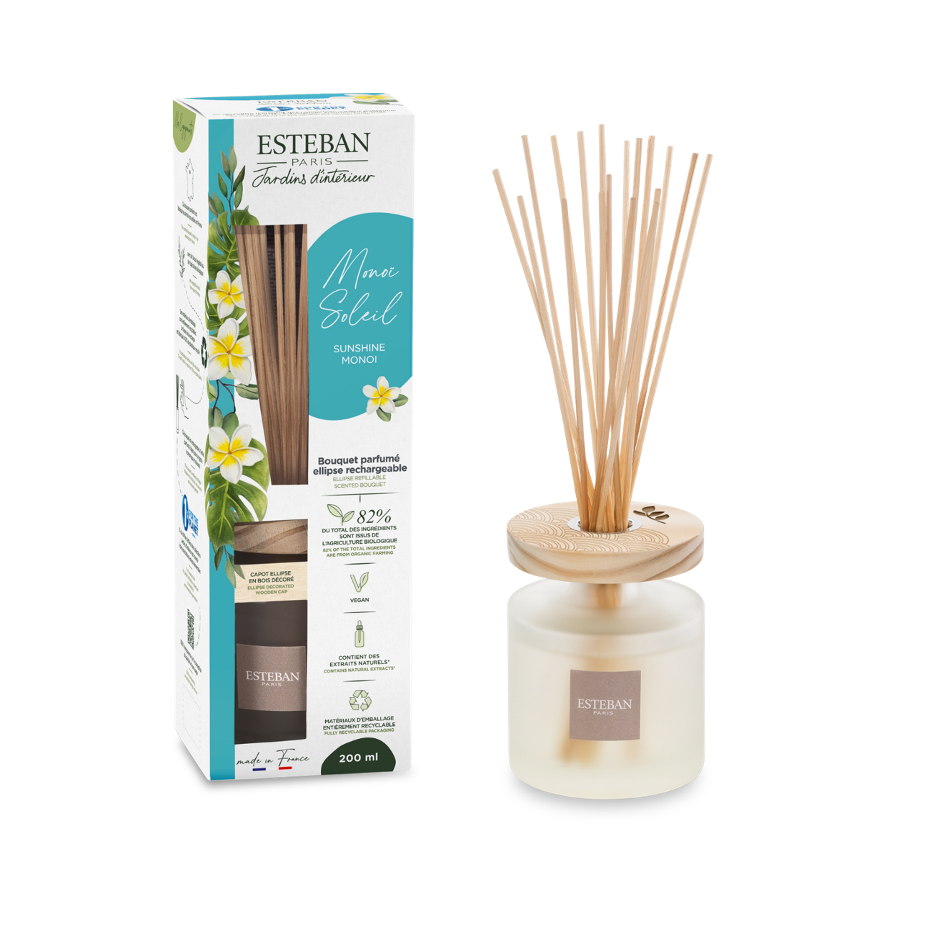 Ellipse Duftstrauß – Monoi Sonne – nachfüllbar – 200 ml