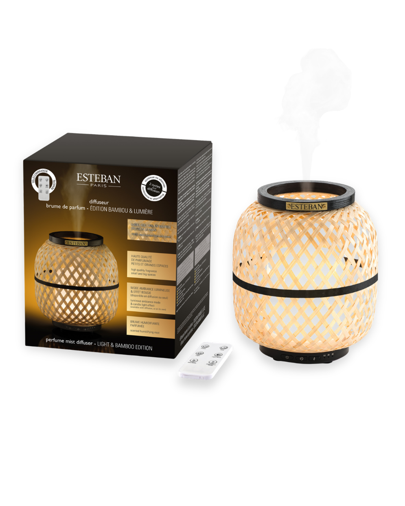 Duftnebel-Diffusor – Bambus & Licht Edition