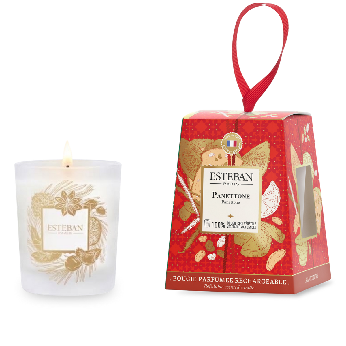 Candela Profumata - Panettone - limitierte Auflage von Natale - Ricaricabile - 180 g