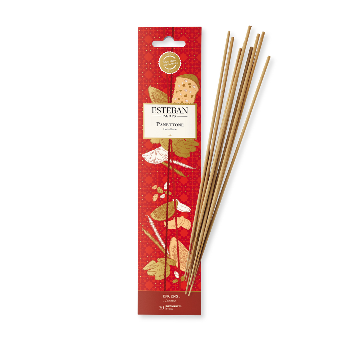 Incenso indiano – Panettone – limitierte Auflage von Natale – 20 Bastoncini
