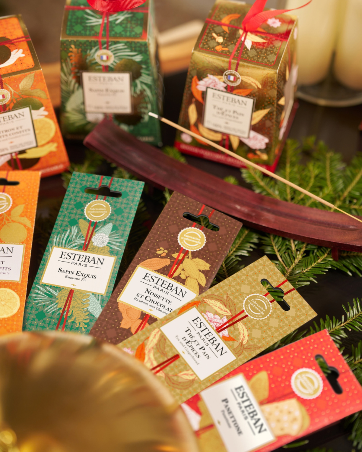 Incenso indiano – Tè e pan di zenzero – Edizione limitata di Natale – 20 Bastoncini