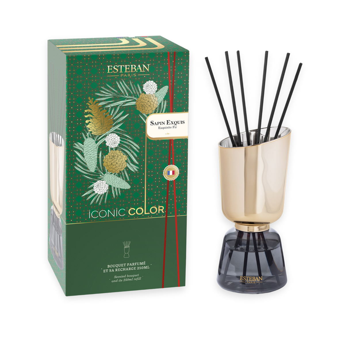 Bouquet profumato - Abete squisito - Colore icono - Ricaricabile - 250 ml
