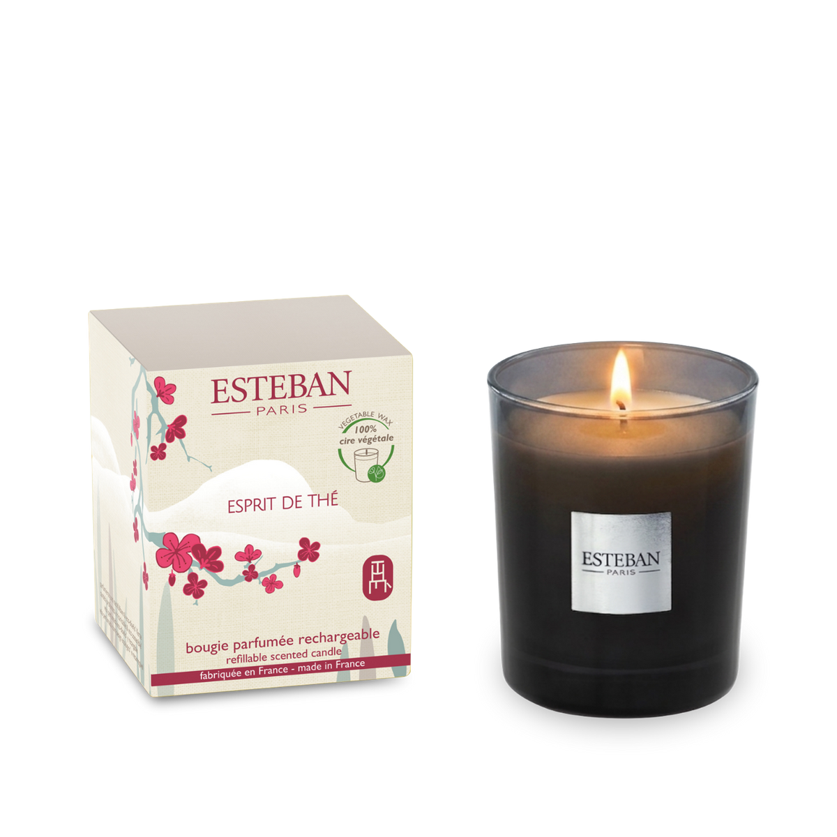 Duftkerze Esprit de Thé – nachfüllbar – 180 g